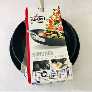 All-Clad Nonstick Hard-Anodized 2-Piece Fry Pans